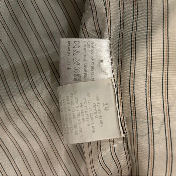 Vtg Liz Wear by Liz Claiborne Brown Tweed Jacket - Picture 5 of 9